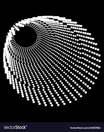 halftone circular classic background set of four