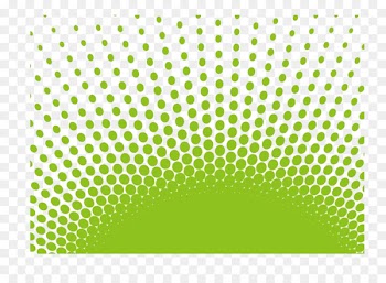 Halftone Color - Green circle background of radial material 