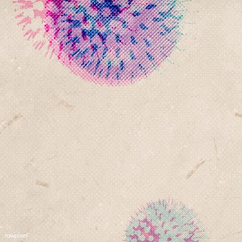 Halftone coronavirus cells on a beige background | Free  vector - 2320544