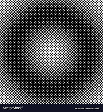 Halftone dot pattern background template vector image