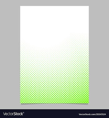 Halftone dot pattern brochure background template vector image