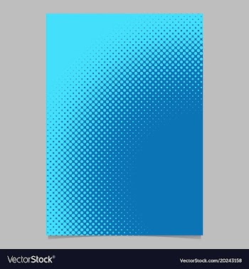 Halftone dot pattern brochure background template vector image