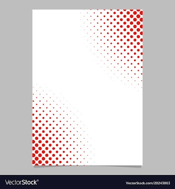 Halftone dot pattern flyer template - brochure vector image