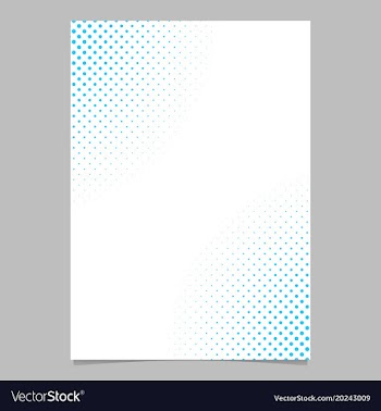 Halftone dot pattern flyer template - brochure vector image