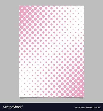 Halftone dot pattern flyer template - brochure vector image