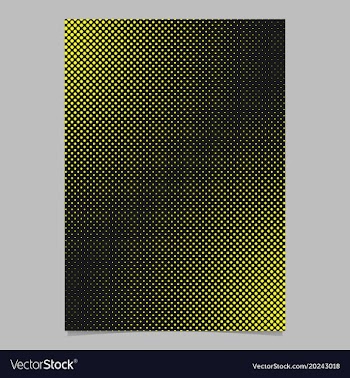 Halftone dot pattern page template - brochure vector image
