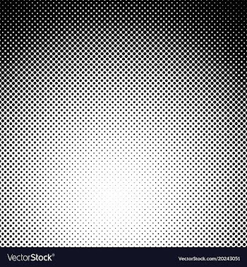 Halftone dotted pattern background template vector image