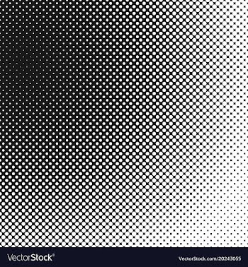 Halftone dotted pattern background template vector image