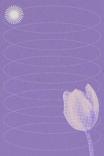 Halftone flower background, retro tulip | Free Photo - rawpixel