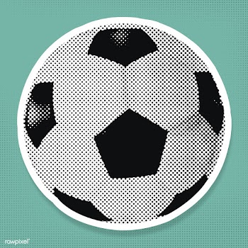 Halftone football sticker | Free  illustration - 2352773