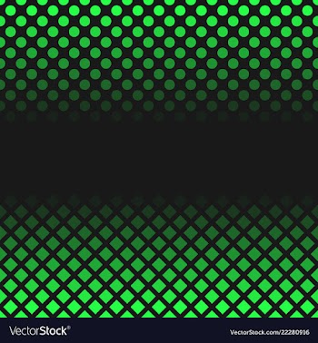 Halftone geometric dot and square pattern vector image