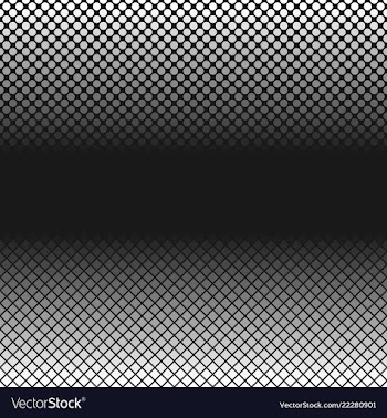 Halftone geometrical dot and square pattern vector image