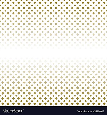 Halftone geometrical dot and square pattern vector image
