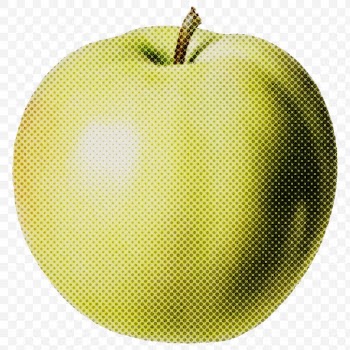 Halftone green apple sticker design element | Free  transparent png - 2351574