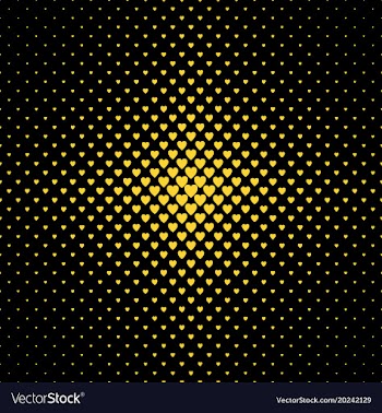 Halftone heart background pattern - love concept vector image