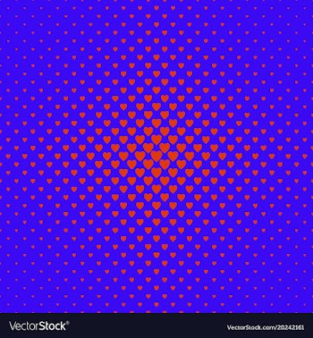 Halftone heart pattern background - love graphic vector image