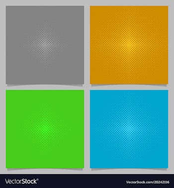 Halftone heart pattern background set - love vector image
