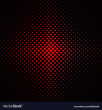 Halftone heart pattern background - valentines vector image
