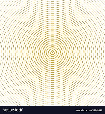 Halftone monochrome geometric circular dot vector image