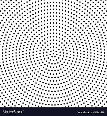Halftone monochrome retro circular dot pattern vector image