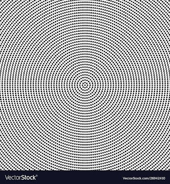 Halftone monochrome retro dot pattern background vector image