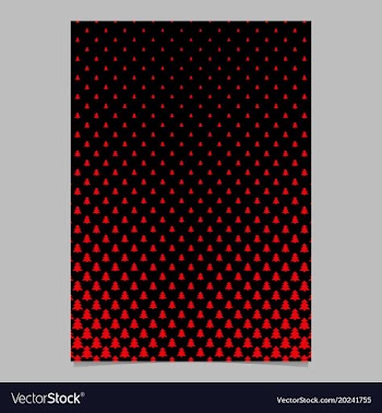 Halftone pine tree pattern brochure template vector image