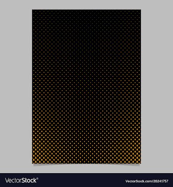Halftone pine tree pattern brochure template vector image