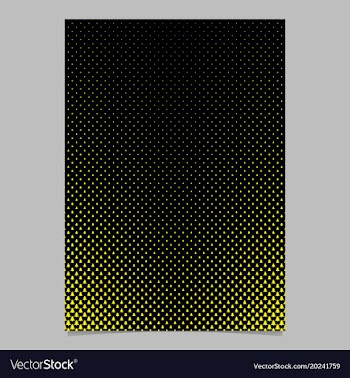 Halftone pine tree pattern brochure template vector image