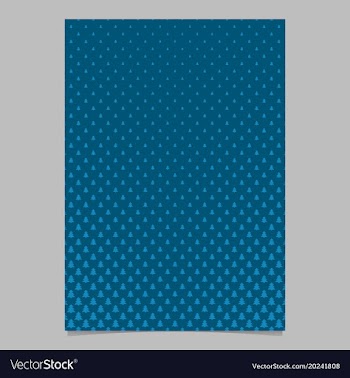 Halftone pine tree pattern brochure template vector image