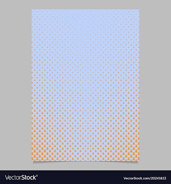 Halftone pine tree pattern brochure template vector image