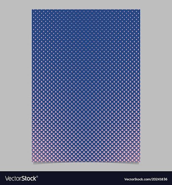 Halftone pine tree pattern brochure template vector image