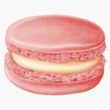Halftone pink macaron design element  | Free  transparent png - 2342602
