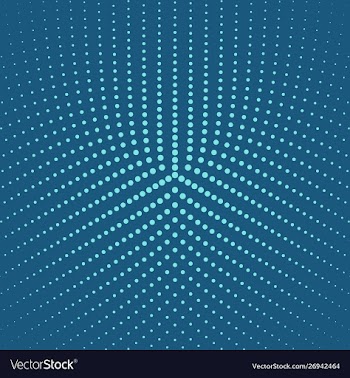 Halftone round circle pattern background design vector image