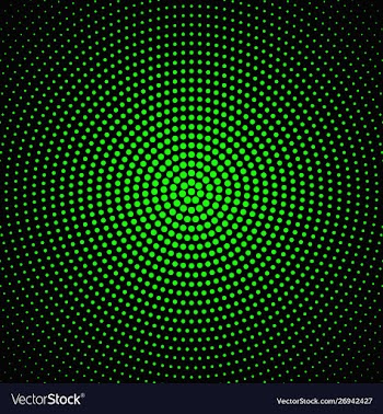 Halftone round circle pattern background vector image