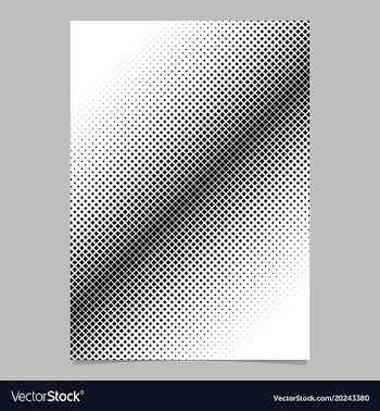 Halftone square pattern background brochure vector image