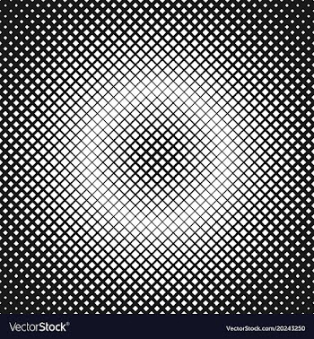 Halftone square pattern background design vector image