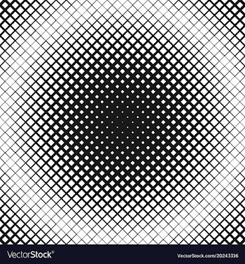 Halftone square pattern background design vector image