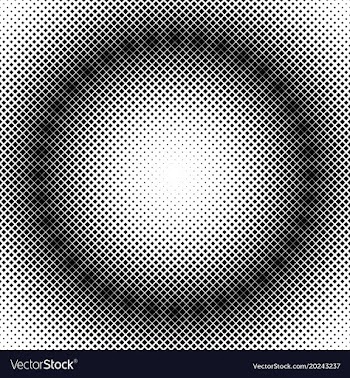 Halftone square pattern background template vector image