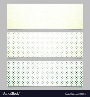 Halftone stylized pine tree pattern banner vector image