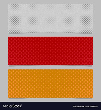 Halftone stylized pine tree pattern banner vector image
