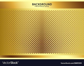 Halftone swatches gold landscape pattern vector image