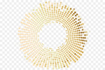 Halftone - Vector painted golden circle 