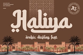 Haliya – Arabic Style Typeface – Free Design Resources