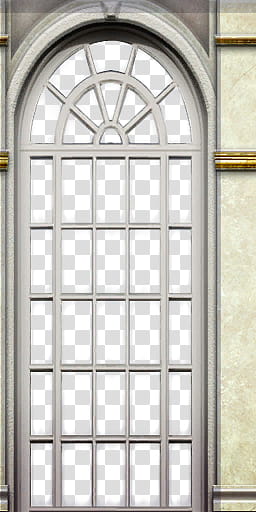Hall room palace Stage, gray-framed window transparent background PNG clipart