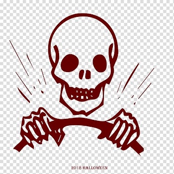 Halloween 2018 driving skeleton head ., others transparent background PNG clipart