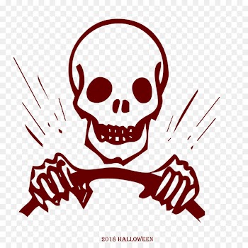 halloween 2018 driving skeleton head png.png - others 