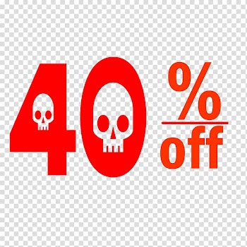 Halloween 40% Discount Tag., others transparent background PNG clipart