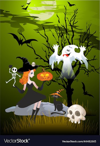 halloween and the witch
