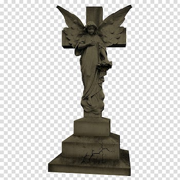 Halloween, angel statue transparent background PNG clipart