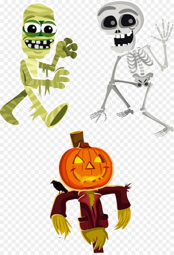 Halloween Animation Pumpkin - Skeleton mummy pumpkin 